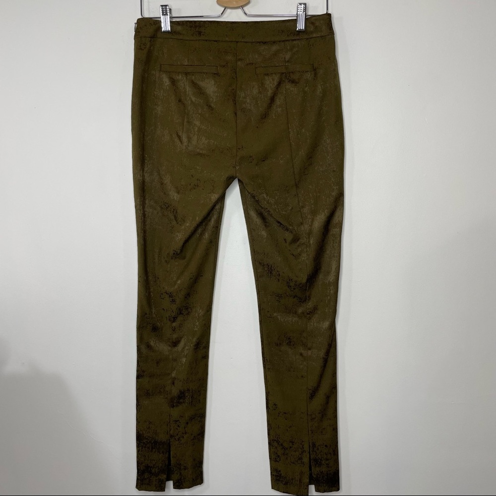 Eileen Fisher Copper Brown Organic Cotton Stretch Slim Leg Pants - Picture 9 of 11